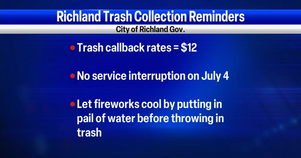 City Of Richland Garbage Schedule 2025