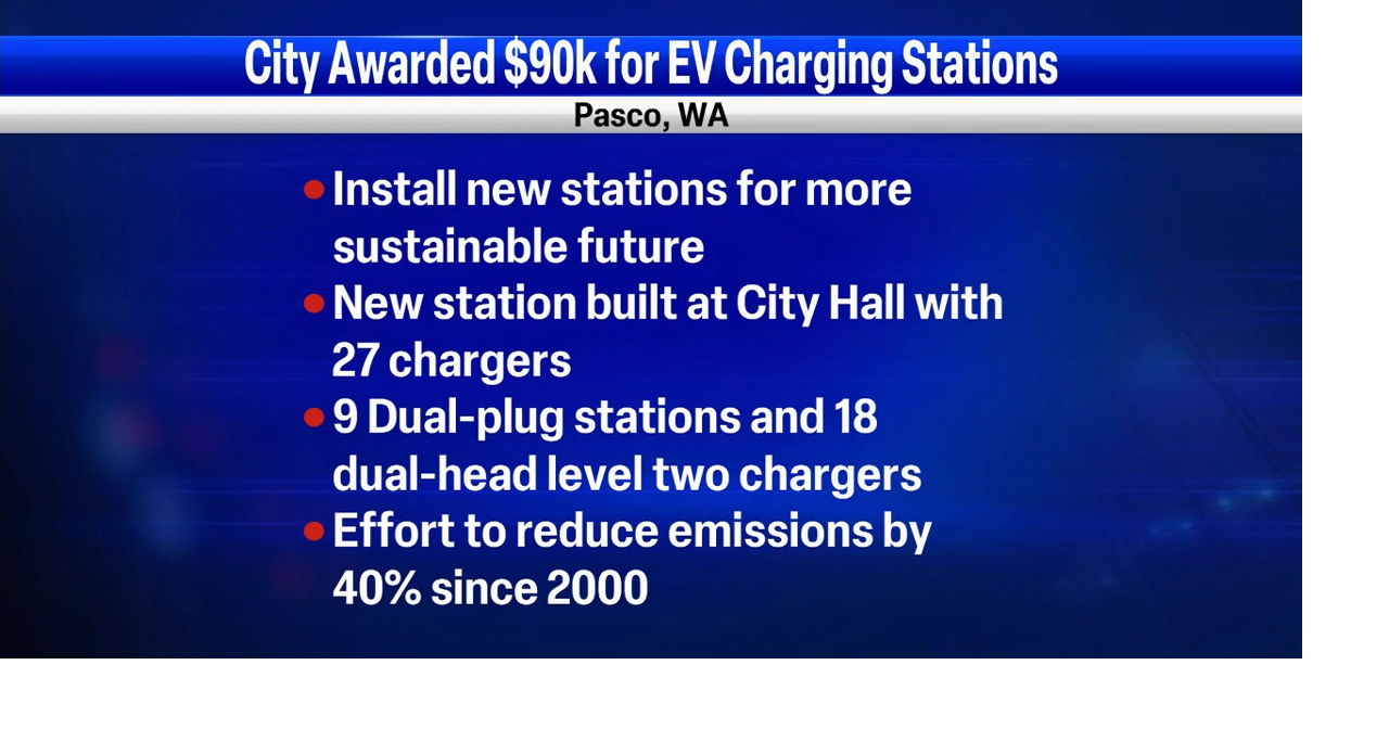 Pasco receives 90,000 for electric vehicle charging stations News