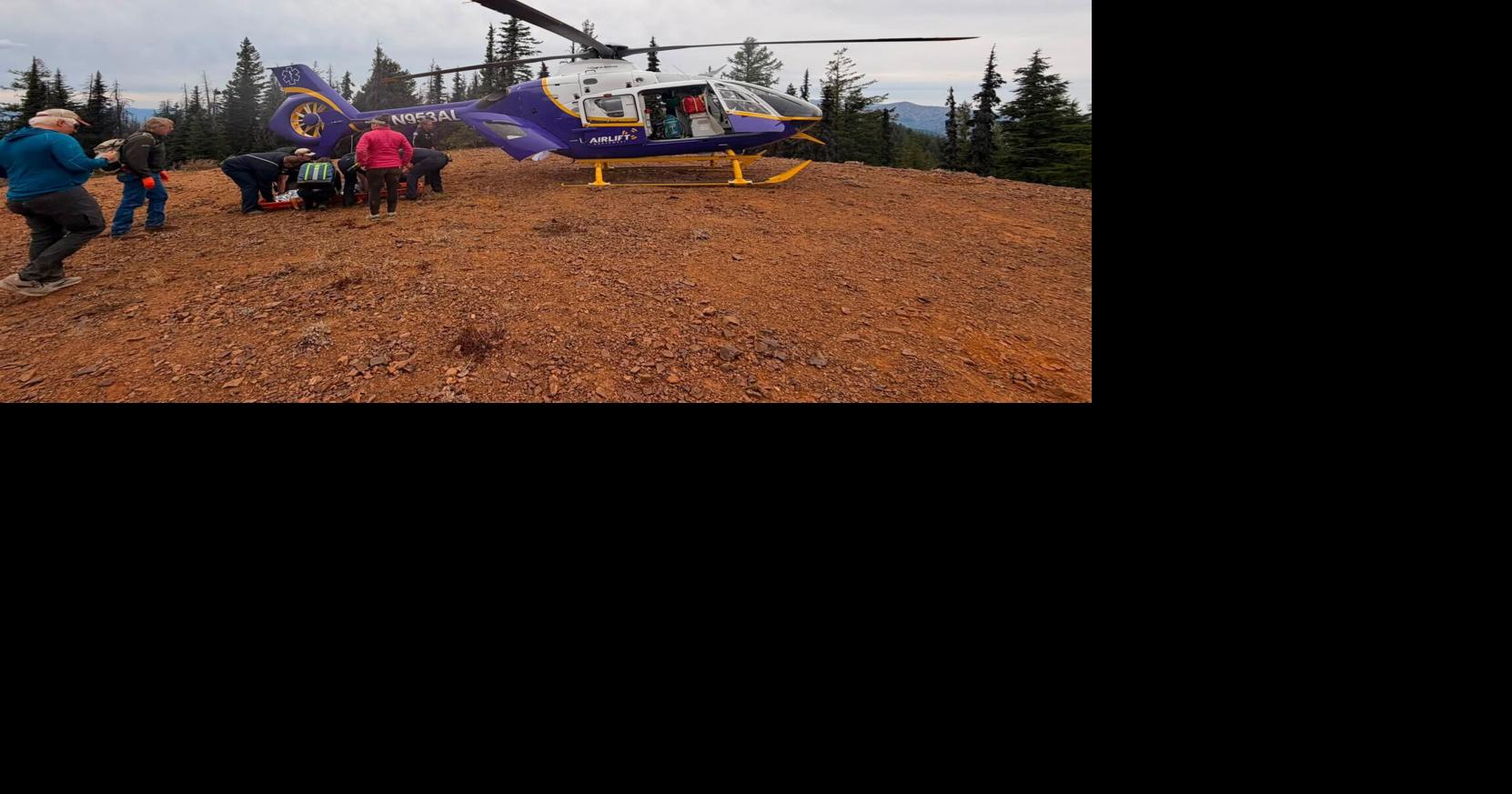 Child airlifted after serious fall at Red Mountain Agate beds