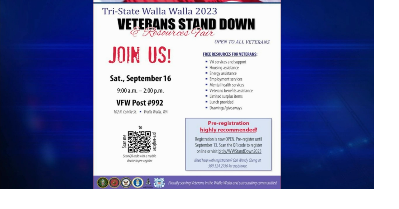 Annual Veterans Stand Down set for Walla Walla News