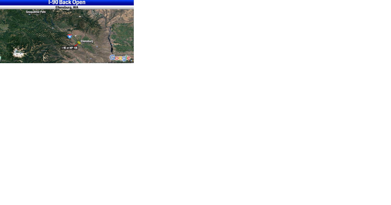 I-90 westbound reopened near Ellensburg after weather, spinouts - Vimarsana News