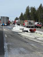 Crash temporarily closes westbound I-84 from Idaho border to Cabbage Hill