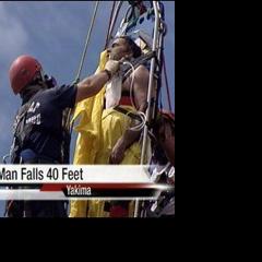Crews rescue man after falling 40 feet into a water tower | News ...