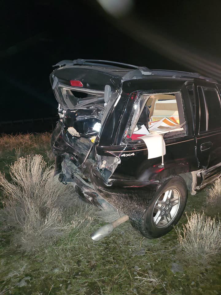 Woman crashes into car in front of her; two people hurt