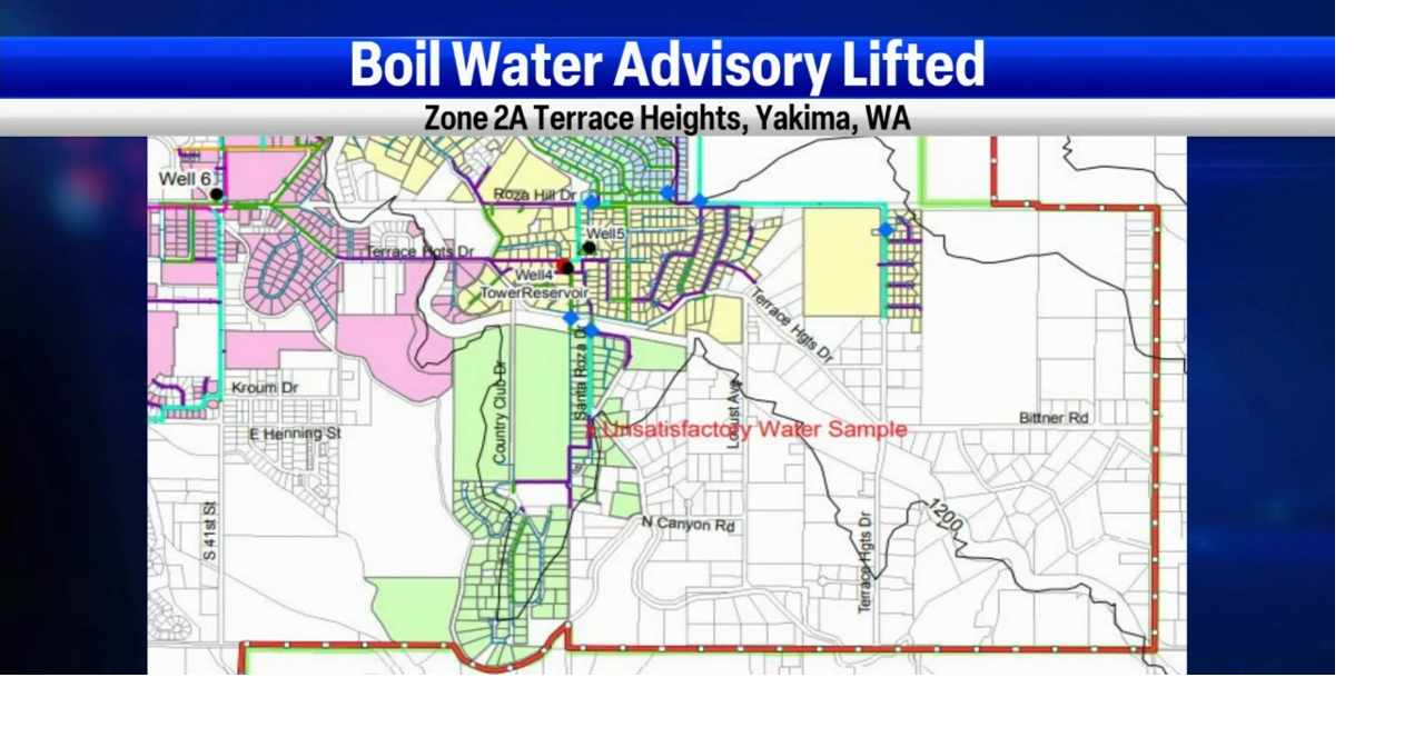 Boil water advisory lifted for Terrace Heights News