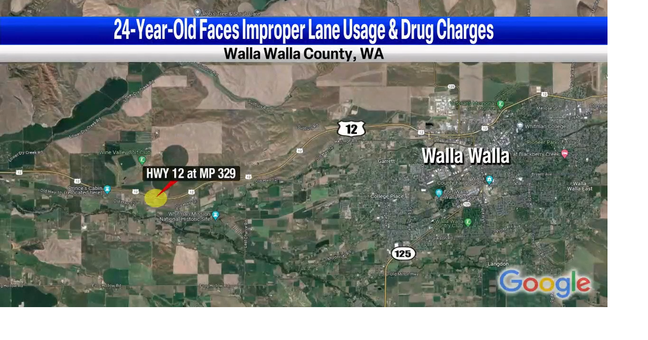 Rollover crash near Walla Walla results in drug possession arrest