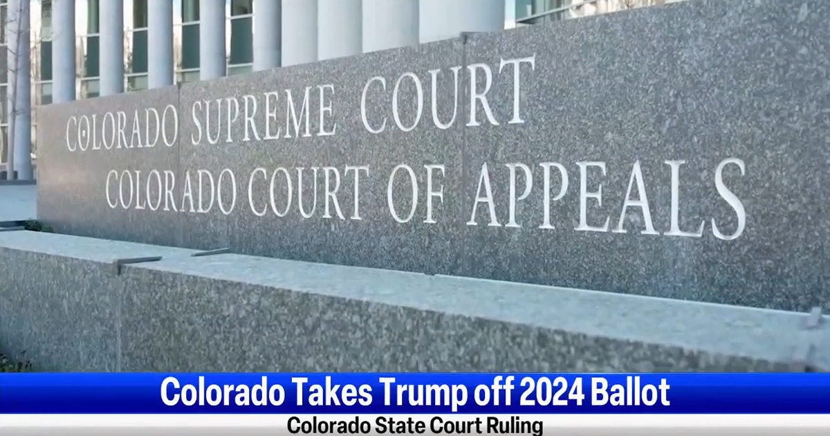 Trump banned from Colorado ballot news