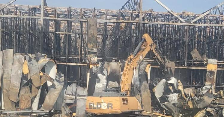 Demolition underway at site of Finley warehouse fire, could last 2 months - Vimarsana News