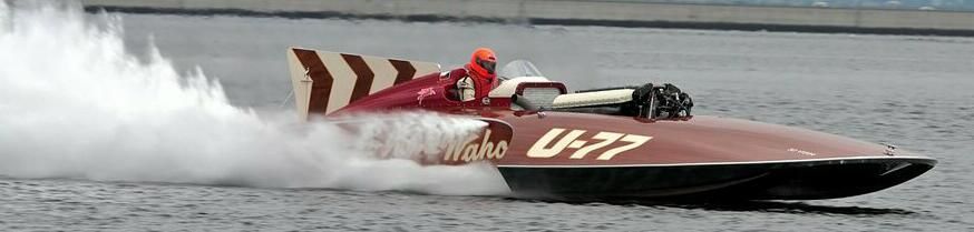 1958 Hydroplane Racing Boat Photo – Miss Spokane, Lake Coeur D’Alene Idaho – 5x7