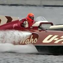 1958 Hydroplane Racing Boat Photo – Miss Spokane, Lake Coeur D’Alene Idaho – 5x7