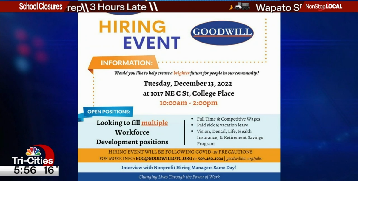 Goodwill hosting job fairs News