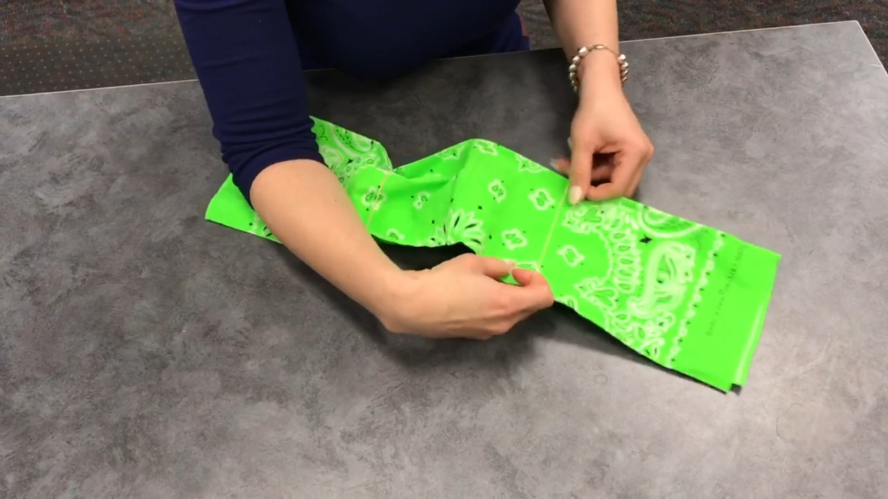 Watch How To Make A Homemade Mask With Just Rubber Bands And A