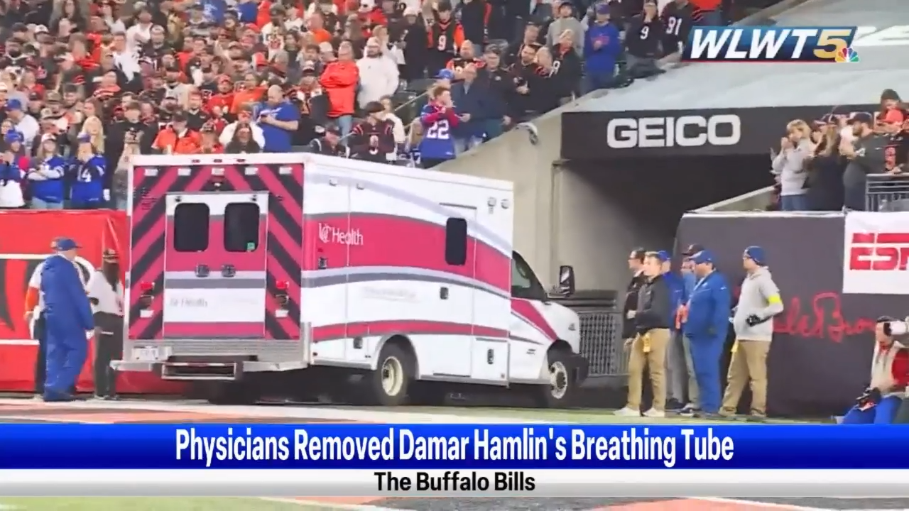 Damar Hamlin Has Breathing Tube Removed and Is Talking - The New York Times