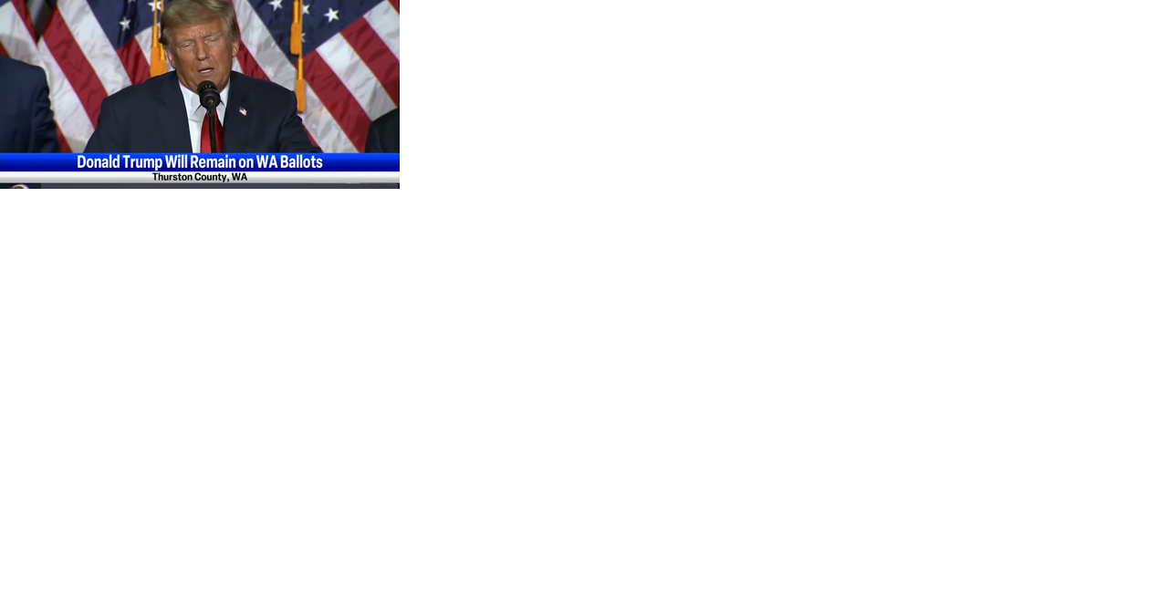 Challenge to listing Trump on primary ballot in Washington dismissed - Vimarsana News