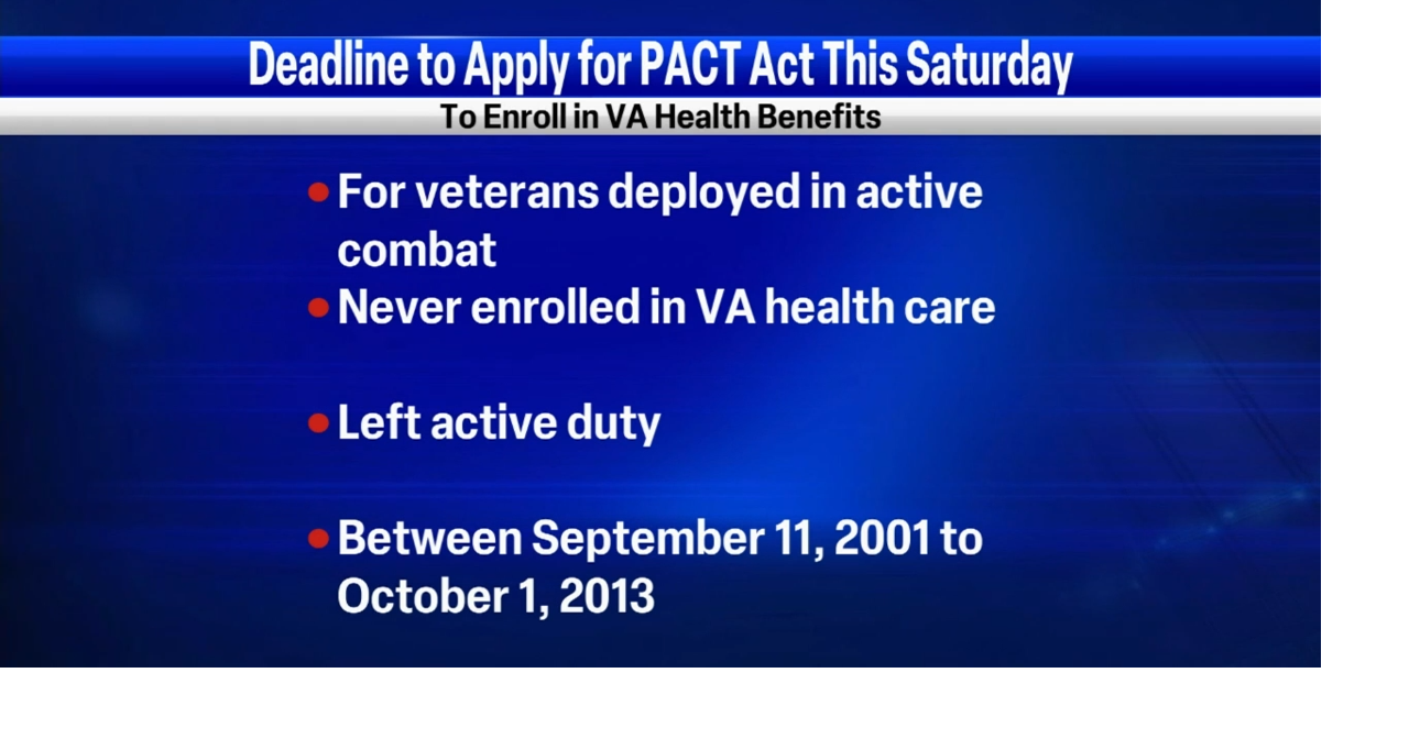 Next PACT Act deadline for veterans benefits is September 30 News