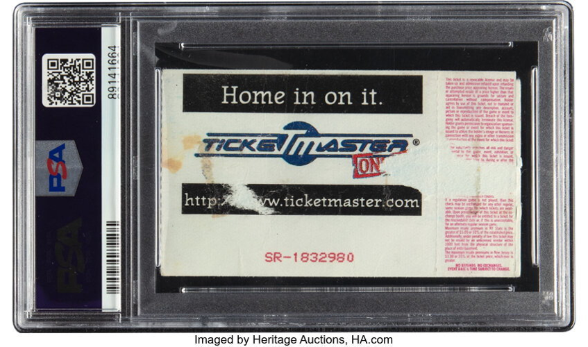 Rare signed ticket from The Rock's WWF debut sells for thousands
