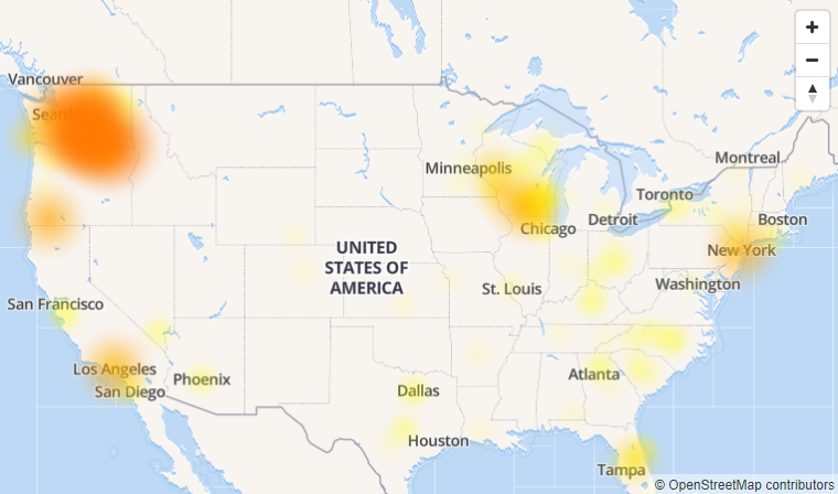 spectrum outage map