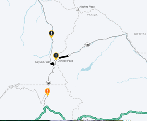 Chinook Pass Closed Overnight Sunday After Multiple Collisions