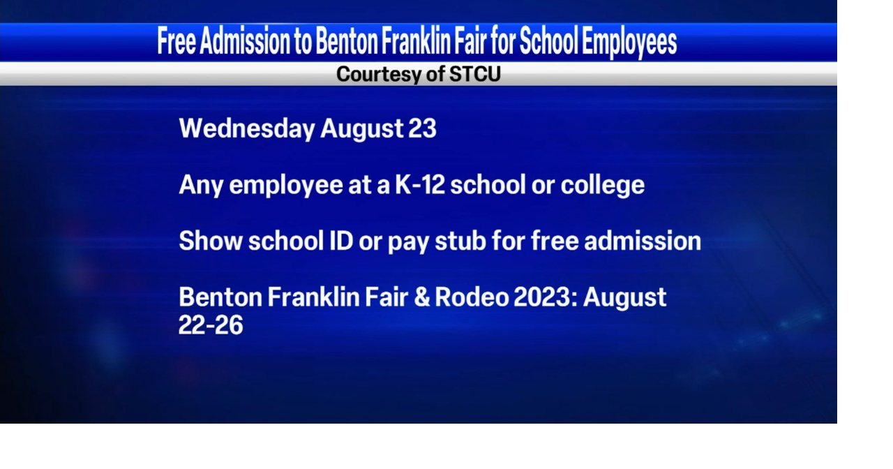School employees will receive free admission to the Benton Franklin