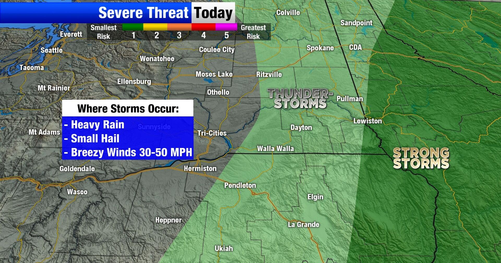 Calm before the storm as a thunderous afternoon is expected in Northeastern Oregon and Eastern Washington - Vimarsana News