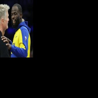 Draymond Green (right) believes Golden State coach Steve Kerr may decide to leave the club following the team's NBA play-in exit