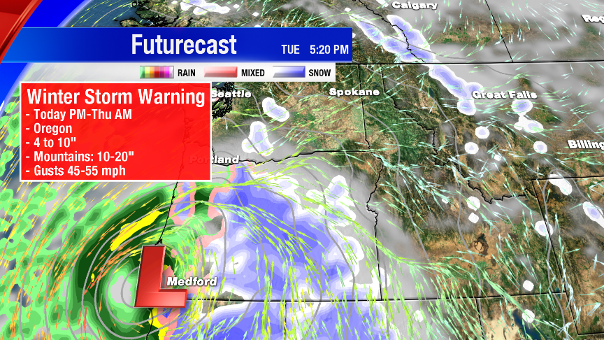 Winter storm set to hit the Pacific Northwest