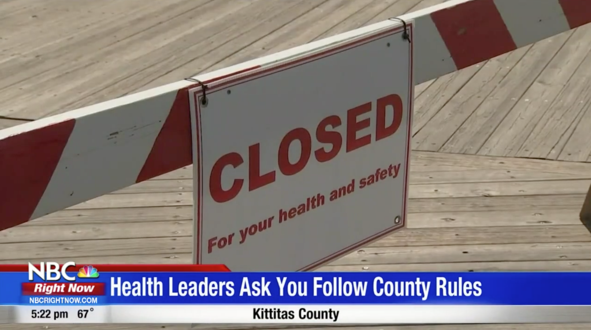 Kittitas Public Health Department Asks People Not To Visit During ...