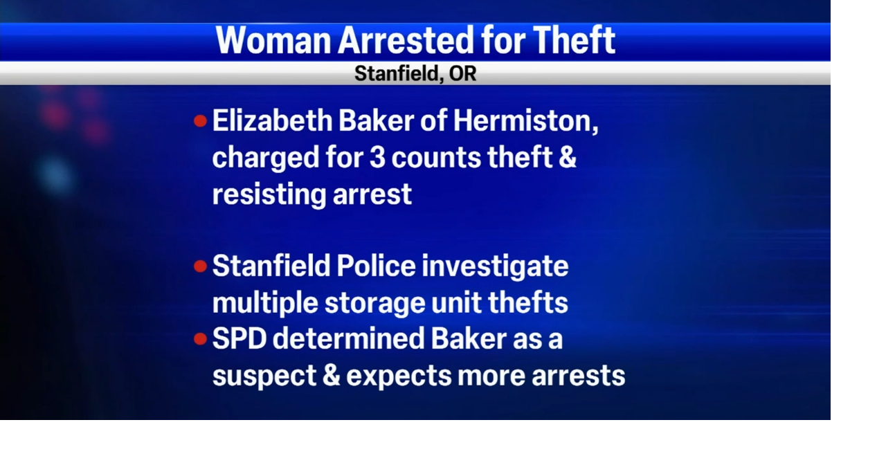 Stanfield Police arrest suspect for storage unit burglary News