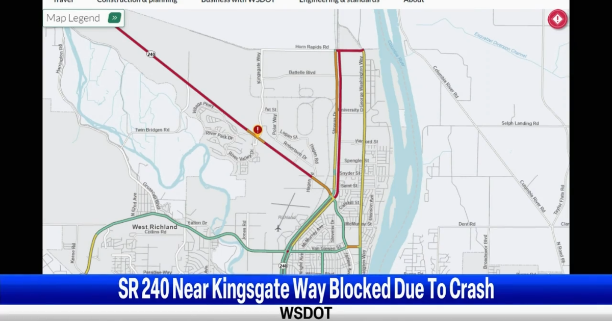 UPDATE: SR 240 reopened after crash near Kingsgate Way in Richland ...