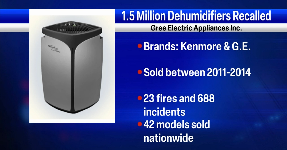 Over 1.5 million dehumidifiers recalled due to fire and burn hazards ...
