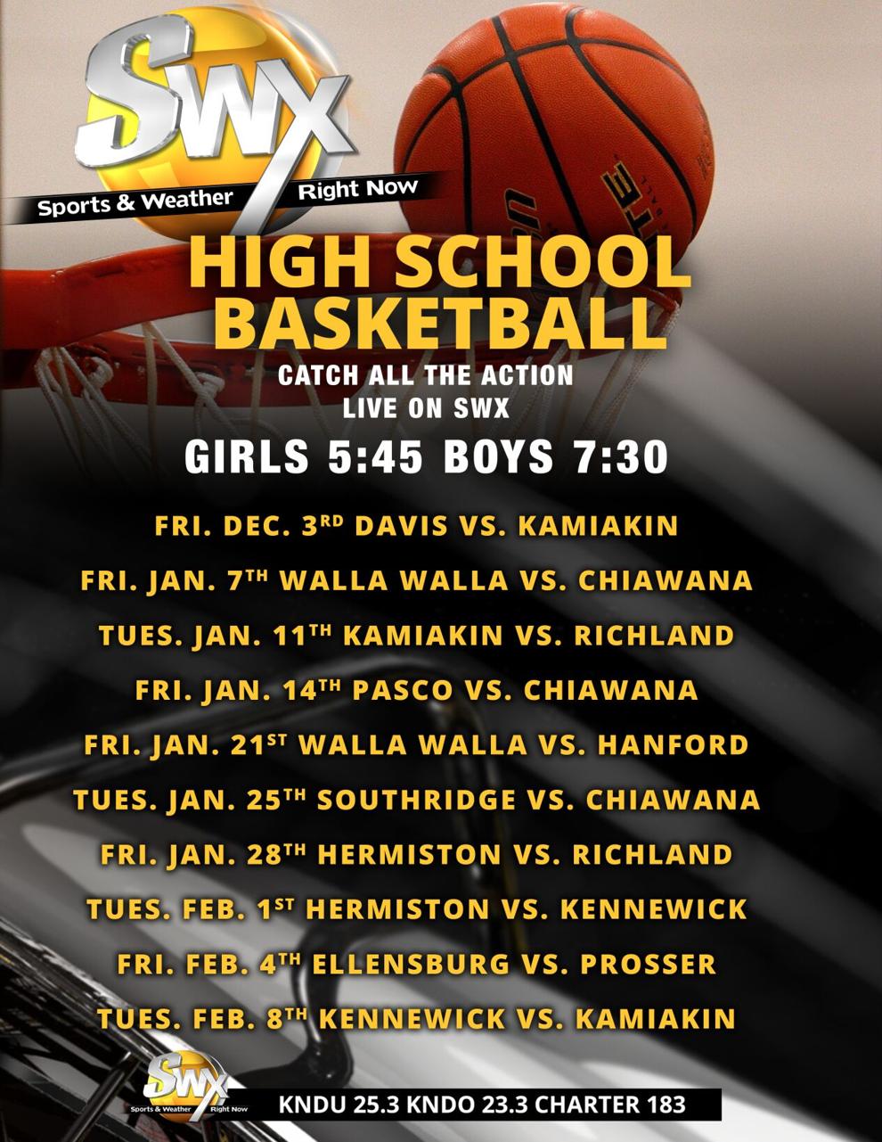 SWX High School Basketball Schedule High School Sports