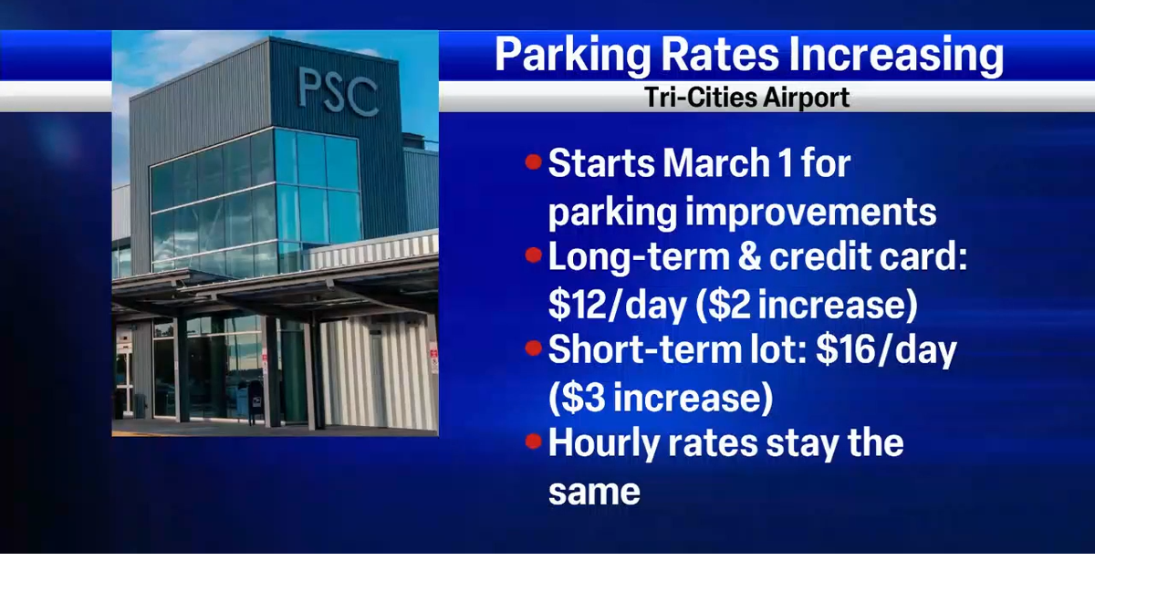 Parking rates at TriCities Airport increasing in 2024 News