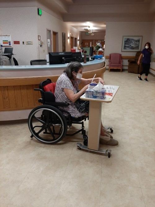 Playing Bingo In The Hallway