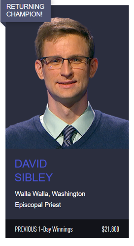 David Sibley on Jeopary