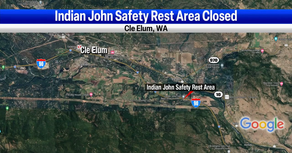 Indian John Hill rest area closed in both directions near Cle Elum