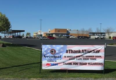 TRUCKERS WELCOME Banner Sign NEW