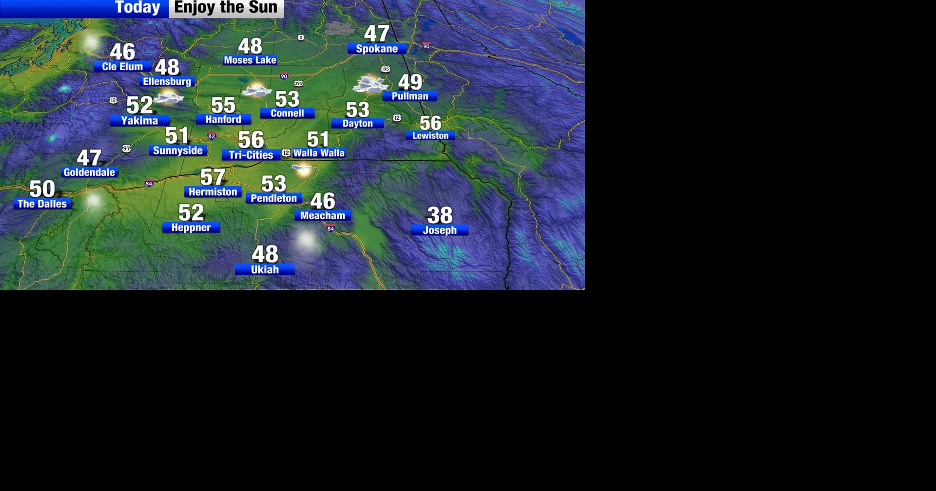 Sun, gusty winds and heavy mountain. | Weather | nbcrightnow.com