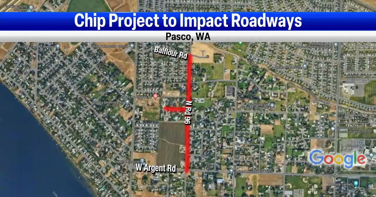 Pasco officials ask impacted residents to clear roads before the upcoming Chip Sealing project. - Vimarsana News