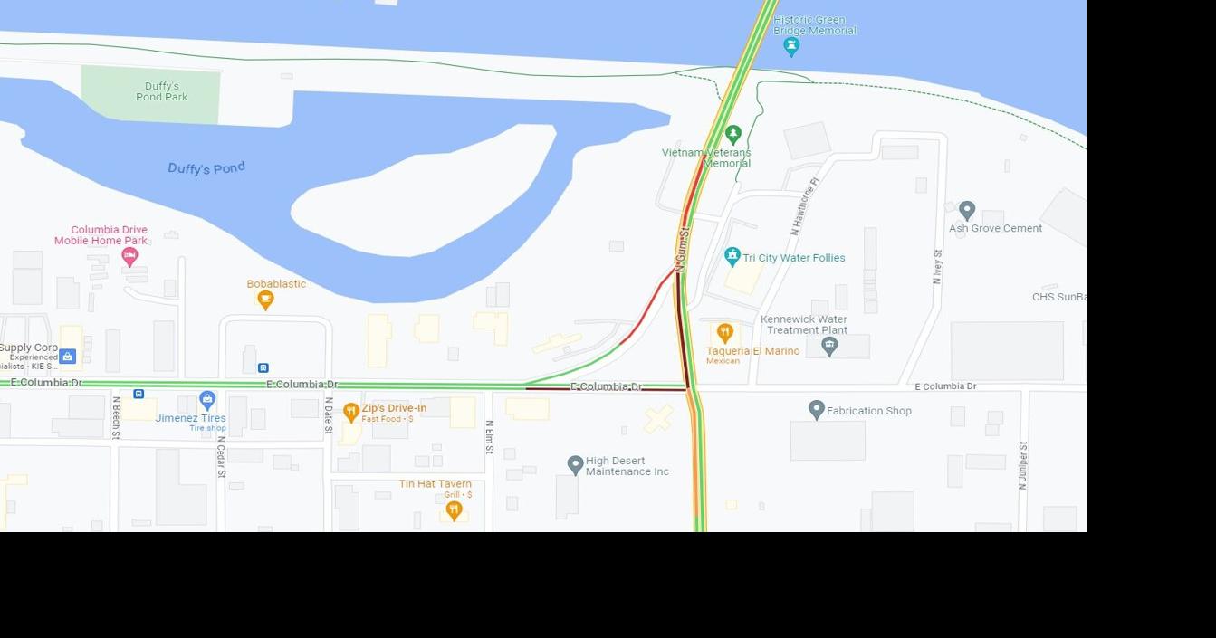 Vehicle collision in Kennewick closes one southbound lane on North Gum