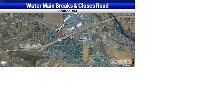 Keene Road closed near I-182 due to water main break - Vimarsana News