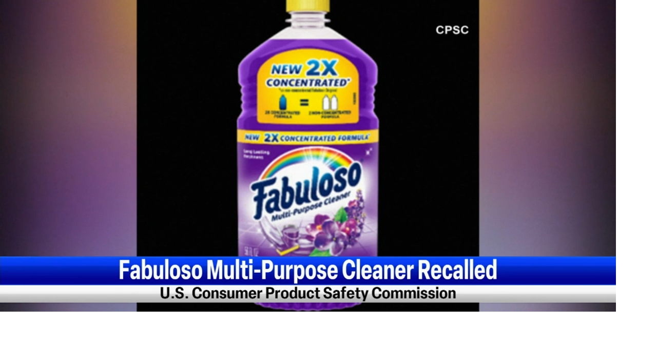 ColgatePalmolive recalls 4.9 million units of Fabuloso multipurpose cleaner citing risk of