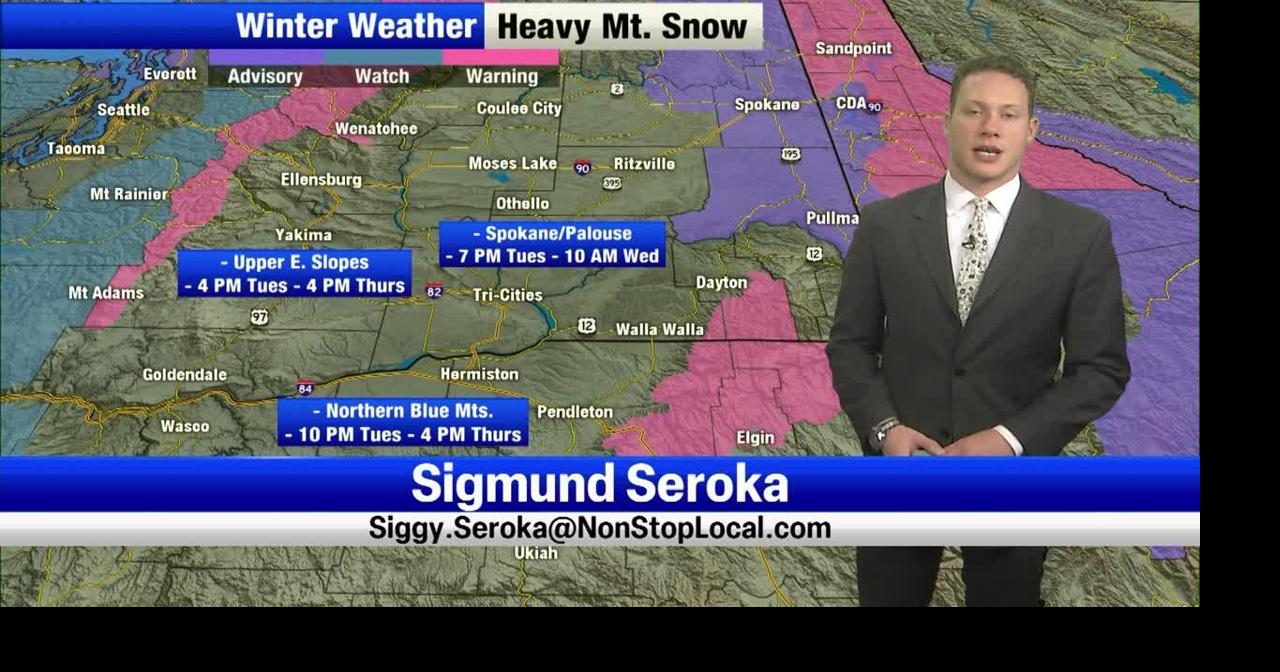 A cold front today will bring heavy mountain snow back to the Cascades ...