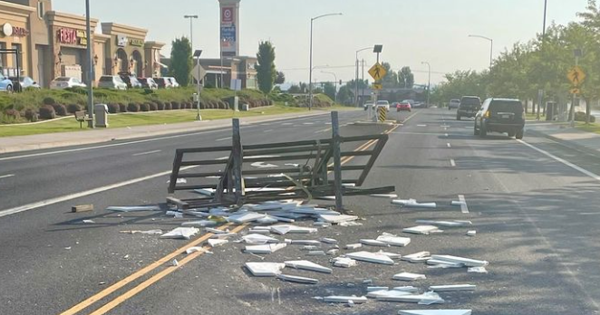 Rack falls off truck, breaks countertops in Richland | News ...