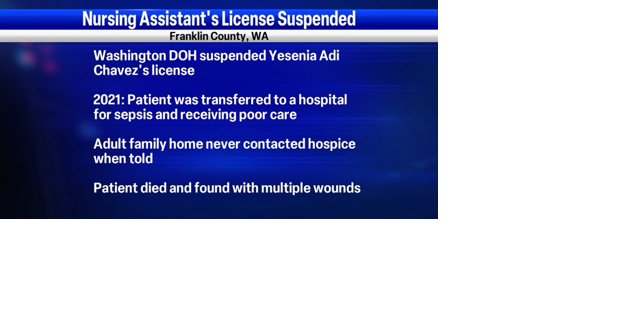 Franklin County Nursing Assistant's license suspended after charges of patient neglect - Vimarsana News