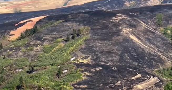 North Cayuse Fire in Umatilla County grows to nearly 4,900 acres