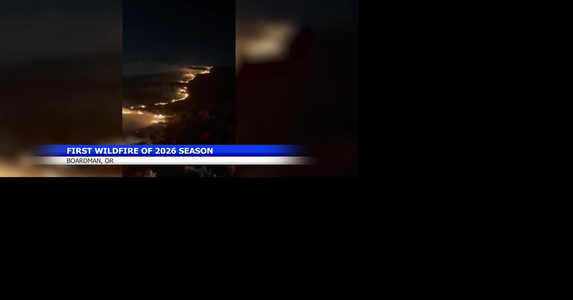 First wildfire of the year sparks near Boardman, Oregon