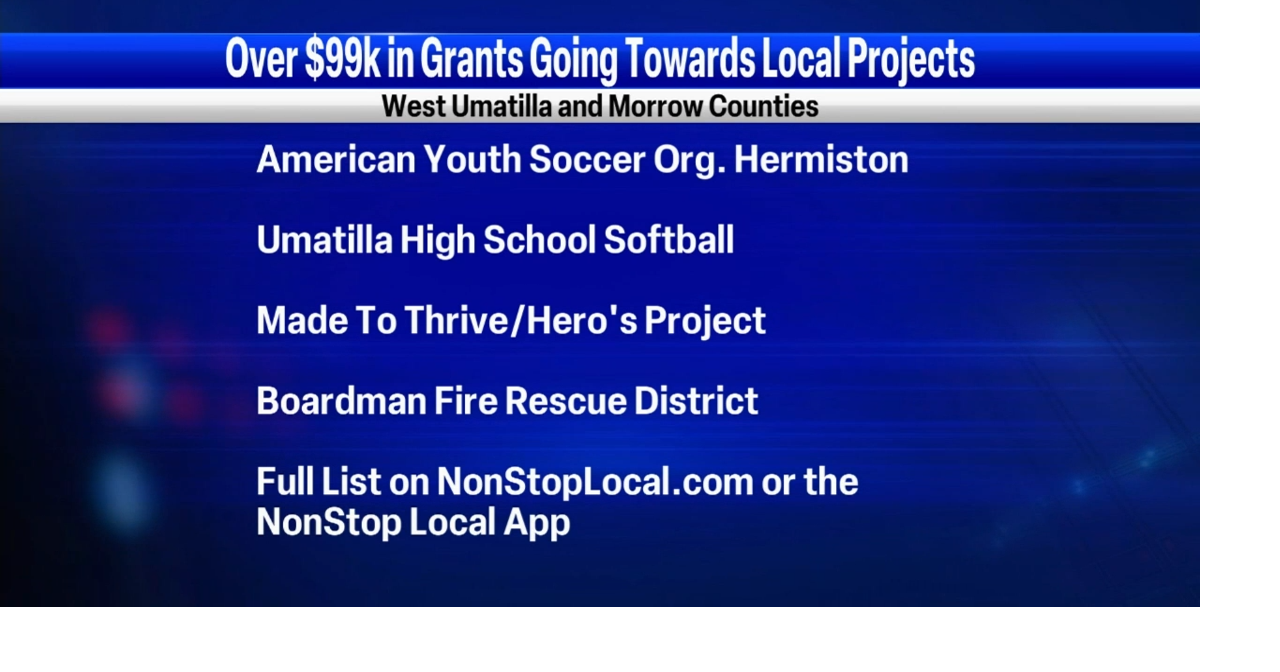 West Umatilla, Morrow Counties receive over 99K in community health