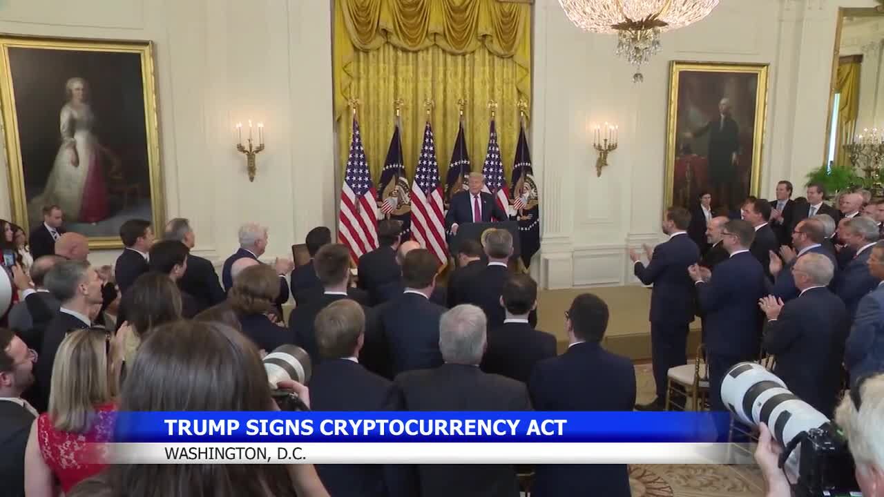 New cryptocurrency regulations signed by President Trump in D.C.