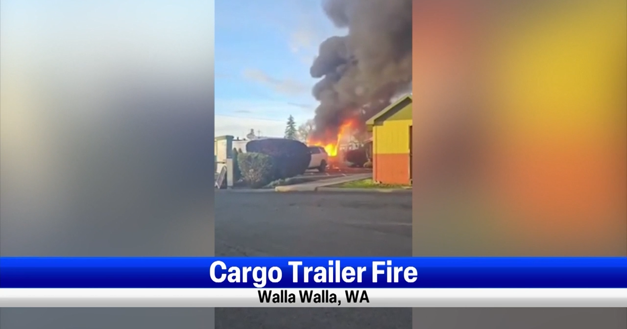 Walla Walla fire crews respond to cargo trailer fire, chemicals and fuel kept out of storm drains - Vimarsana News