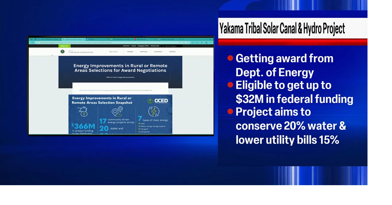 Yakama Nation to get up to 32 million for clean energy, grid